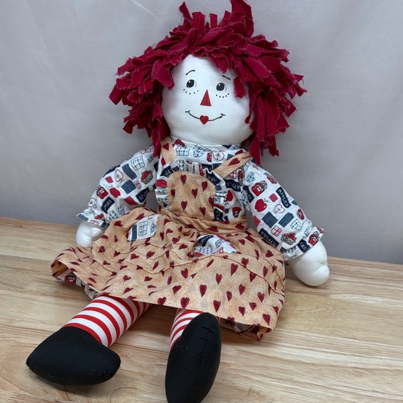 22” Vintage Rag Doll Handmade Raggedy Ann From 1999 - Picture 5 of 9